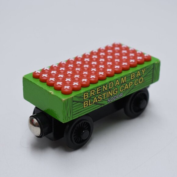 Blasting Cap Car Thomas & Train Wooden Railway Tank Engine Tender Brendam Bay - Picture 6 of 7